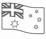 Australia Flag coloring Page  ColouringPages sketch template