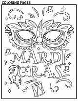 Printable Mardi Gras Coloring Pages sketch template