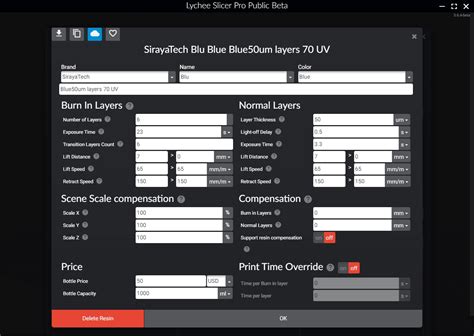 Sharing Lychee Resin Settings that I am using : r/AnyCubicPhotonMonoX