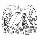 Camping Tent Coloring Page Best Of Free Pages  sketch template