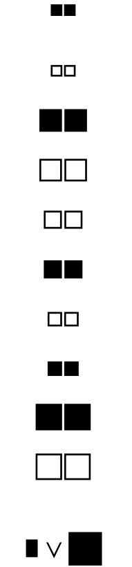 [Tex/LaTex] how to draw this ? Square blank BlackSquare in unicode – Math Solves Everything