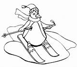 Penguin Coloring Page  Nation sketch template