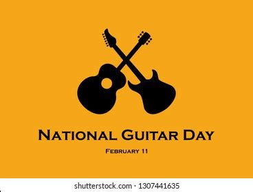 National Guitar Day Illustration Classic Electric Stock Illustration 1307441635 | Shutterstock