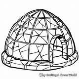 Igloo Coloring Pages  Free & Printable sketch template
