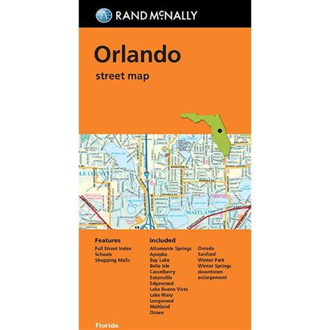 Rand McNally - Orlando, FL - Folding Travel Map - The Map Shop