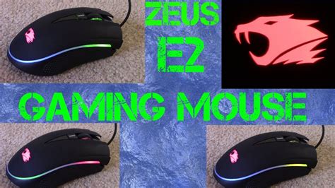 zeus E2 gaming mouse - YouTube