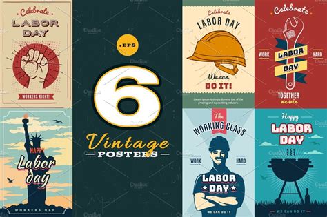Labor Day posters in 2020 | Graphic poster art, Illustrator cs2, Graphic