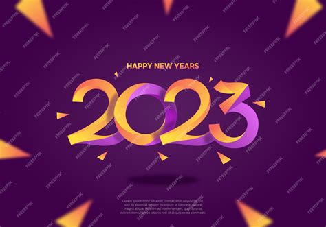 Premium Vector | Happy new years 2023 icon logo template
