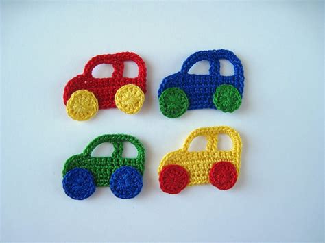 Crochet Pattern Car and Truck Applique Transportation Boy - Etsy