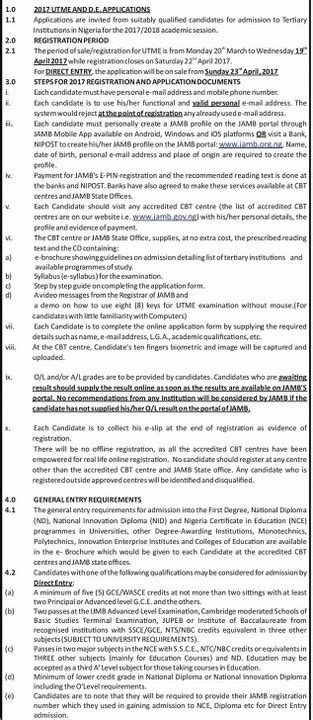 Jamb Form 2017 Is Out. Check Steps And Guides On How To Register Here - Nairaland / General ...