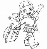 Cute Ruby From Rainbow Coloring Page  Free Printable sketch template