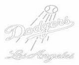 Dodgers Baseball Logo Coloring Page Pages sketch template