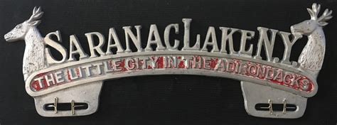 Saranac Lake-license plate topper 1930's -1940's - Historic Saranac ...