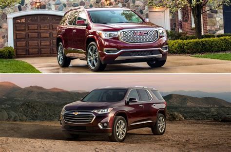 2019 GMC Acadia vs. 2019 Chevrolet Traverse: Head to Head | U.S. News & World Report