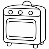 Premium Vector  Oven coloring Page Outline book Line Art sketch template