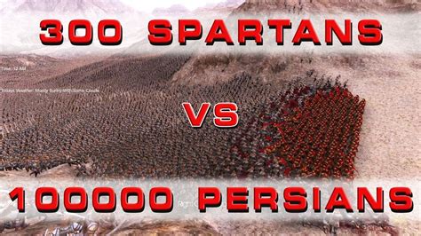 300 Spartans vs 100000 Persians - Ultimate Epic Battle Simulator - YouTube