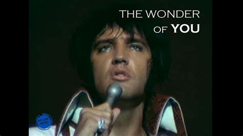 THE WONDER OF YOU - Elvis Presley Deluxe Edition - YouTube