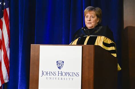 Angela Merkel receives Johns Hopkins honorary degree | Hub