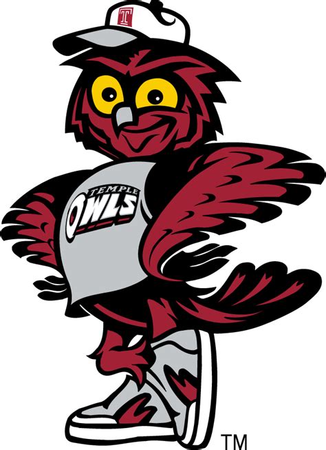 Temple Owls Logo - Mascot Logo - NCAA Division I s-t (NCAA s-t) - Chris Creamer's Sports Logos ...