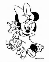 Disney Baby Minnie Mouse Coloring Pages Sketch Page sketch template