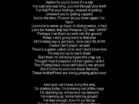 Eminem Not Afraid lyrics - YouTube