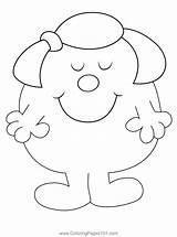 Lm Little Miss Coloring Page For Kids  Free Mr Men Printable sketch template