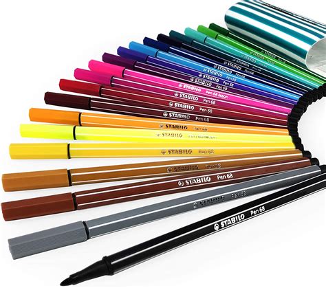 Stabilo Pen 68 Colours (Bullet Tip) - MC Stationery Malta