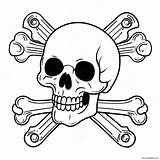 Skull And Crossbones Coloring Page 73324 58071 sketch template