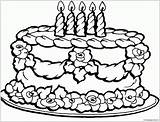 Birthday Cake Printable Coloring Pages Sketch Page sketch template