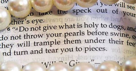 Lifestyles: Avoid Casting Pearls Before Swine | Bible Study Ministry