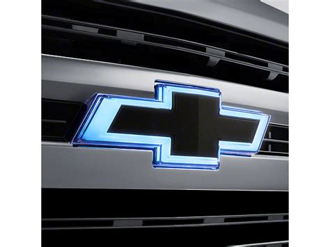 GM Silverado 1500 Illuminated Bowtie Emblem; Black 84602325 (19-22 ...