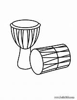 Drum Coloring Page sketch template