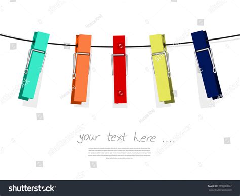 Colorful Peg Set Vector Illustration Isolated Stock Vector (Royalty Free) 289400897 | Shutterstock