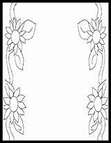 Flower Border Coloring Pages At GetColoringscom  Free Printable sketch template