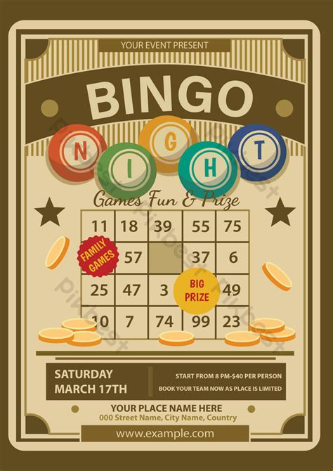 Bingo Night Event Flyer | AI Free Download - Pikbest
