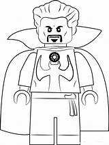 Lego Simple DrStrange With Cloak Of Levitation Coloring Page  Free sketch template