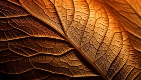 Premium AI Image | Vibrant leaf vein pattern on yellow backdrop ...