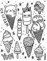 Ice Cream Printable Free Coloring Page  Pages sketch template