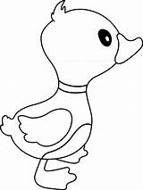 Duck Kids Coloring Page Great For Beginner Book 2485682 Vector  sketch template