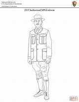 Authorized NPS Uniform 1917 coloring Page  Free Printable Coloring Pages sketch template