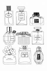 Perfume Coloring Pages sketch template