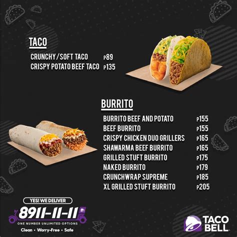 TACO BELL Menu & Updated Prices in Philippines 2023