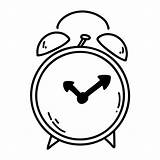 Alarm Clock Coloring Pages sketch template