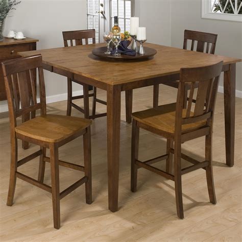875 Solid Wood Counter Height Table with Leaf by Jofran | Dining table in kitchen, Counter ...