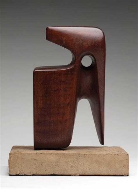 Modern Abstract Wood Sculpture, Signed at 1stdibs