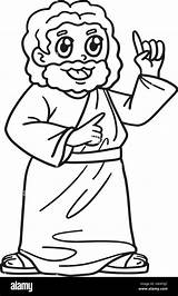 Christian Jesus Preaching Isolated Coloring Stock Vector Image & Art  sketch template