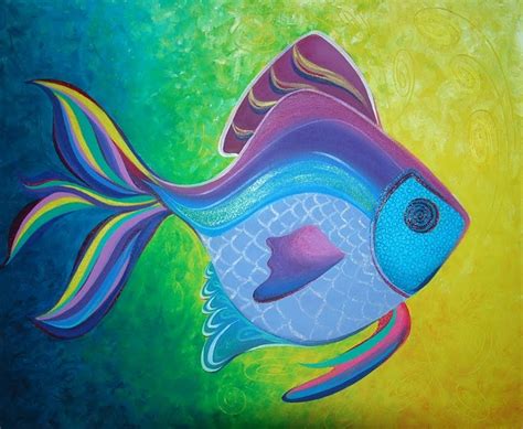 1000+ images about funky fish art on Pinterest | Abstract art, Lady ...