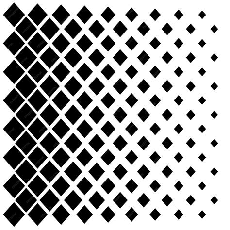 Premium Vector | Black rhombus pattern on white background, different sizes