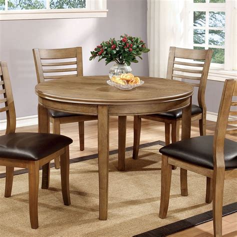 Dwight II 42 Inch Round Dining Table by Furniture of America ...