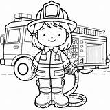 Lovely Firefighter coloring page  Download Print Or Color Online For Free sketch template